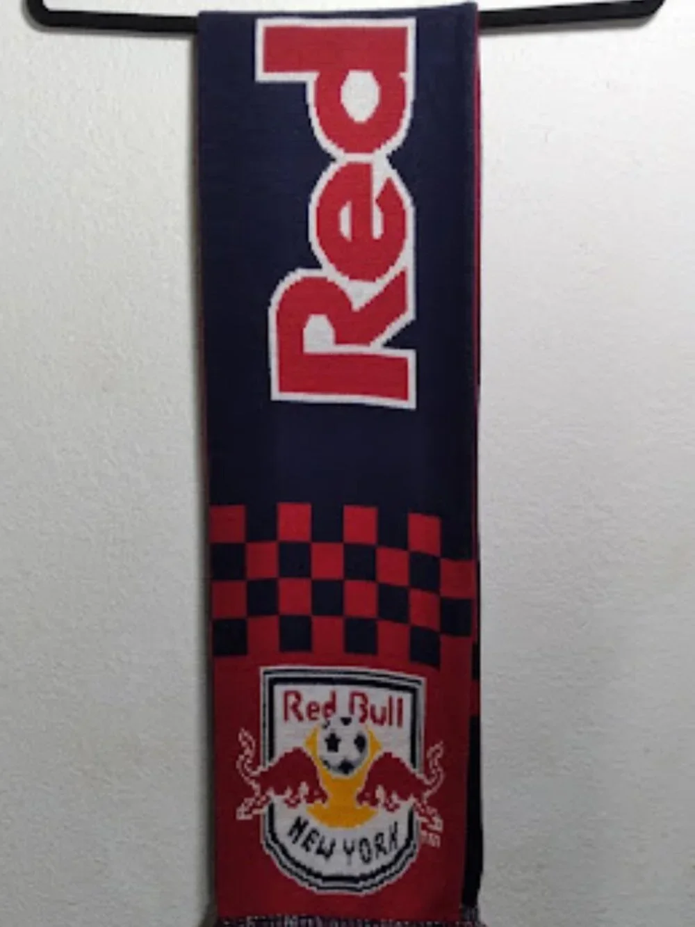 NWOT Adidas New York Red Bulls Fan Scarf | Soccer Supporters Scarf | Fringe Ends